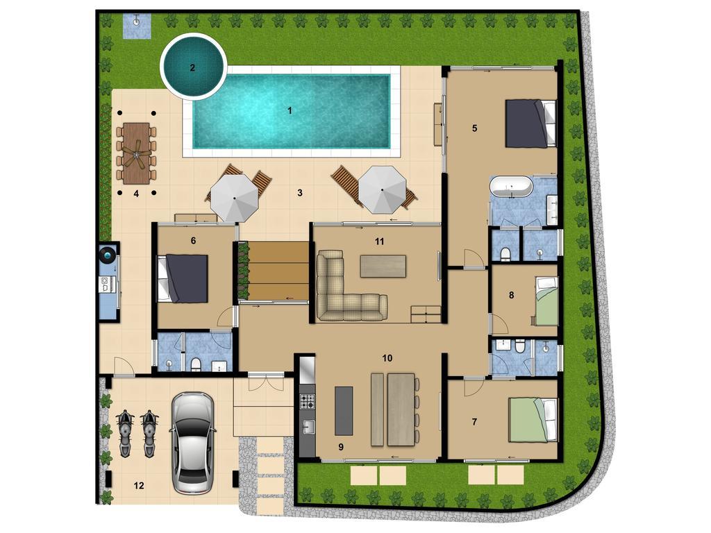 Villa Desi Bang Tao Beach  Buitenkant foto